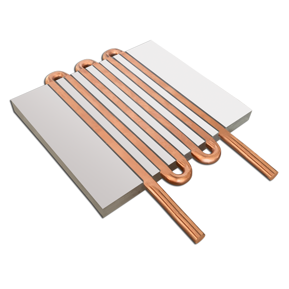 Aluminum Water Cooling Plate With Copper Tubes